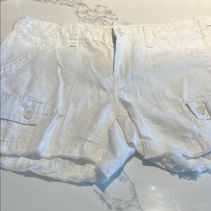 Nordstrom White Cargo Shorts Lightweight Casual